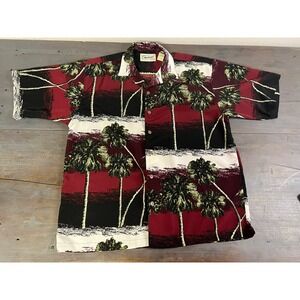 Mens Reservoir Hawaiian Shirt Size Large All Over Print